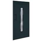 vidaXL Porte d’entrée antracit 108x208 cm PVC 3157088