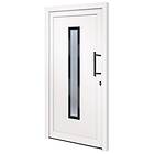 vidaXL Front Door vit 108x208 cm PVC 3157083