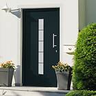 vidaXL Front Door aluminium och PVC antracit 110x210 cm 3056814