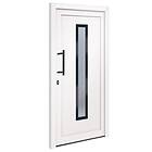 vidaXL Front Door vit 98x200 cm PVC 3157075