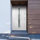 vidaXL Front Door vit 110x207.5 cm aluminium 3190523