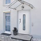 vidaXL Front Door vit 108x200 cm PVC 3157077