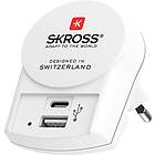 Skross Euro USB Charger 1xType C 1x Type A