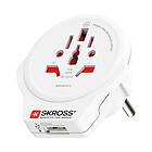 Skross World to Europe adapter with integrated USB