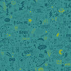 Holden DECOR LIMITED Doodle Teal Neon Yellow 13341