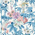 Sanderson Bamboo & Birds China Blue/Lotus Pink DWAW217129