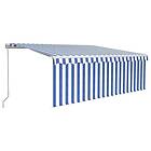 vidaXL Manual Retractable Awning with Blind 450x300cm