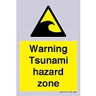 Viking Signs Varning Tsunami riskzon skylt 50 x 75 mm A8P