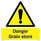 Viking Signs Danger Grain butiksskylt – 400 x 400 mm – S40