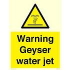 Viking Signs Warning Geyser water jet skylt – 300 x 400 mm – A3P