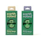 Earth Rated Hundbajspåsar Refill Oparfymerade 8 x 15 st