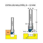 Cobolt Mallfräs med två lager R=2 D=12l=6 S=8