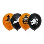 Ballonger Sort/Orange Halloween 6-pack