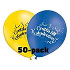 Ballonger Grattis till Studenten! 50-pack