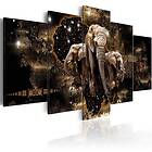 Artgeist bild på Elephant Brown Elephants, på duk (flera storlekar) 100x50