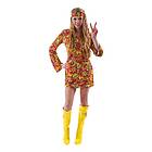 Fancy Dress Warehouse Kvinnlig Hippie Budget Maskeraddräkt Small