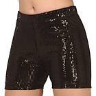 Svarta Paljettshorts One size