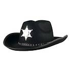 Sheriffhatt Med Stjärna Svart One size