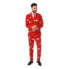 OppoSuits Festivity Red Kostym 52