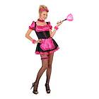 Rosa French Maid Maskeraddräkt One size