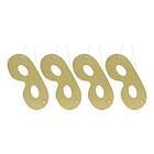 Folat Ögonmask Guld Glitter 4-pack