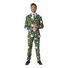 OppoSuits Suitmeister Santa Elves Grön Kostym Medium