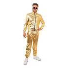 Partyxplosion Tracksuit Guld Maskeraddräkt Small