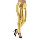 Smiffys 80-tals Metallic Disco Leggings Guld Medium