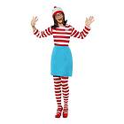 Smiffys Where's Wally Wenda Maskeraddräkt X-Small