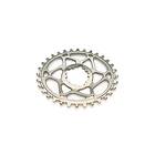 Titanium ABSOLUTEBLACK Oval Chainring Direct Mount Singlespeed 32T Silver