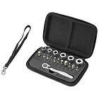 Voxom Tool Set Wk2 Mini Ratchet Tools Kit Silver