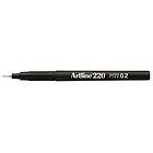 Artline Fiberpenna 220 svart 12st