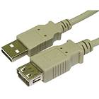 Cables Direct USB A - USB A M-F 2.0 0.5m