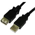 Cables Direct USB A - USB A M-F 2.0 1m