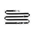 Curli Adjustable Leash Nylon Vävt Justerbart Hundkoppel Black Medium