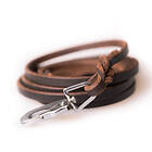 Active Canis Leather Leash XS Brown