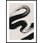 Gallerix Poster Abstract Black River 30x40 4674-30x40