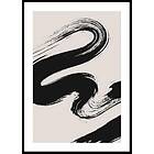 Gallerix Poster Abstract Black River 70x100 4674-70x100