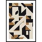 Gallerix Poster Abstract In Brown 50x70 5248-50x70