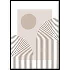 Gallerix Poster Abstract Lined No1 30x40 5562-30x40