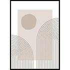 Gallerix Poster Abstract Lined No1 70x100 5562-70x100