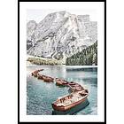 Gallerix Poster Boats At Braies Lake 4711-21x30G