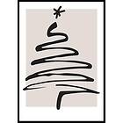 Gallerix Poster Christmas Tree Line Art 4901-21x30G