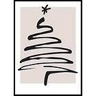 Gallerix Poster Christmas Tree Line Art 21x30 4901-21x30