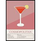 Gallerix Poster Cosmopolitan Cocktail 21x30 5138-21x30