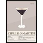 Gallerix Poster Espresso Martini Cocktail 30x40 5142-30x40