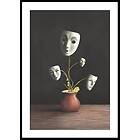 Gallerix Poster Plant With Theatrical Masks 70x100 5211-70x100