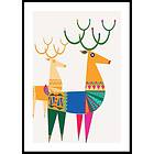 Gallerix Poster Picasso Christmas Deers 30x40 4850-30x40