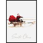 Gallerix Poster Santa Claus And Reindeer Part1 4893-21x30G