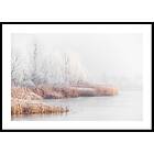 Gallerix Poster Snow Covered Lakeside 21x30 4887-21x30